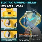 Cordless Electric Pruning Shears with Dual Batteries