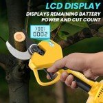 Cordless Electric Pruning Shears with Dual Batteries