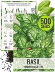 Seed Needs Italian Large Leaf Basil Seeds for Planting - Non-GMO, Heirloom & Untreated - Organically Grow an Indoor or Outdoor Home Grown Herb Garden (1 Pack)