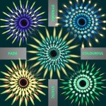 Umickoo Solar Outdoor Lights,6 Pack Dream Dynamic Solar Pathway Lights,Waterproof Color Changing Solar Walkway Lights Maintain 10 Hours of Lighting for Garden, Landscape, Path, Yard, Patio, Driveway