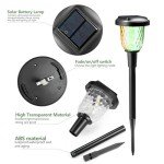 Umickoo Solar Outdoor Lights,6 Pack Dream Dynamic Solar Pathway Lights,Waterproof Color Changing Solar Walkway Lights Maintain 10 Hours of Lighting for Garden, Landscape, Path, Yard, Patio, Driveway