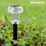 Priddop Solar Lights Outdoor Pathway Lights 8 Pack LED Waterproof Color Changing Mushroom for Garden Landscape Path Lawn Yard Decor