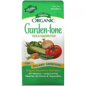 Espoma Organic Garden-Tone 3-4-4 Organic Fertilizer for Cool & Warm Season Vegetables and Herbs. Grow an Abundant Harvest of Nutritious and Flavorful Vegetables – 4 lb. Bag - Pack of 2