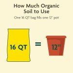 Miracle-Gro Organic Outdoor Potting Mix, for Outdoor Container Plants, Contains Quick-Release Natural Fertilizer, OMRI Listed, 16 qt.