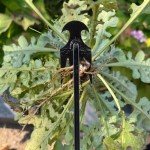 Young4us Garden Weed Pulling Tool Uprooting Weeding Tool, 4 Teeth Weed Puller Tool Manganese Steel Garden Weeder Tool for Vegetable Gardening Planting (Black, 2 Pack, 16 inches)