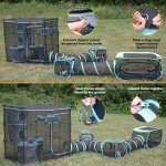 Kitty City Outdoor Catio Furniture and Play Kits for Cats, Outdoor Mega Kit