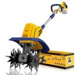ADOTOCAM Cordless Tiller Cultivator Compatible with Dewalt 20V Battery(Tool Only)，360RPM Battery Powered Garden Cultivator, 9In Tilling Width & 7In Depth Tiller for Gardening