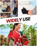Honeydak 36 Pairs Gardening Gloves for Men Women Breathable Rubber Coated Garden Gloves(Red, Black)
