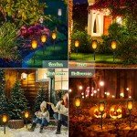 LNRYY Outdoor Solar Lights, 6Pack Solar Torch Lights with Flickering Flame, Solar Garden Lights Waterproof, Solar Powered Outdoor Lights for Yard, Solar Tiki Torches for Outside-Pathway Garden Decor