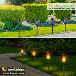LNRYY Outdoor Solar Lights, 6Pack Solar Torch Lights with Flickering Flame, Solar Garden Lights Waterproof, Solar Powered Outdoor Lights for Yard, Solar Tiki Torches for Outside-Pathway Garden Decor