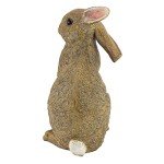 Design Toscano QM200681 Hopper the Bunny Standing Rabbit Indoor/Outdoor Garden Statue, 6 Inches Wide, 11 Inches Tall, Handcast Polyresin, Full Color Finish