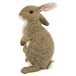 Design Toscano QM200681 Hopper the Bunny Standing Rabbit Indoor/Outdoor Garden Statue, 6 Inches Wide, 11 Inches Tall, Handcast Polyresin, Full Color Finish