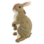 Design Toscano QM200681 Hopper the Bunny Standing Rabbit Indoor/Outdoor Garden Statue, 6 Inches Wide, 11 Inches Tall, Handcast Polyresin, Full Color Finish