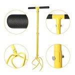 BARAYSTUS Garden Hand Tiller Garden Claw Twist Tiller Cultivator Tiller Soil Lossener Lawn Aerator Areator Loosen, Rototiller, Garden Bed and Plant Box Cultivator, Garden Tools.