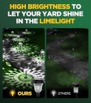 10 Pack Ultra Bright Solar Lights Outdoor Waterproof, from Dusk to Dawn Up to 12H Solar Lights for Outside, Auto On/Off Solar Powered Garden Pathway Lights, Landscape Lighting (Cold White, 10Pack)