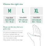 COOLJOB Gardening Gloves for Men, 2 Pairs Breathable Rubber Coated for Garden Weeding Landscaping, Outside Work for Lawn Yard, Men's Large Size, Black & Red
