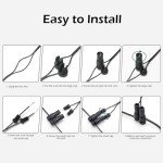 Holeva Low Voltage Landscape Lighting: 10W 1000LM LED Landscape Lights Outdoor 2700K Warm White Spotlights with IP67 Waterproof for Yard Garden | 6 Pack of 12V/24V Low Voltage Lights with Connectors