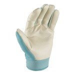 Wells Lamont Women's Hybrid Work/Gardening Gloves | Water-Resistant HydraHyde Leather | Large (3204L), Aqua