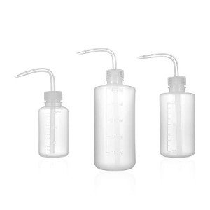 3-Pack Plant Flower Watering Bottle/Succulent Watering Cans Plastic Squeeze Bottle with Bend Mouth/Garden & Indoor Watering Tools (150ML,250ML,500ML)