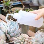 3-Pack Plant Flower Watering Bottle/Succulent Watering Cans Plastic Squeeze Bottle with Bend Mouth/Garden & Indoor Watering Tools (150ML,250ML,500ML)