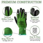Pine Tree Tools Bamboo Gardening Gloves for Women & Men - Multi-purpose Work Gloves - Breathable and Absorbent Bamboo Gloves - Gardening Gloves for Men