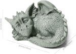 storchenbeck Sleeping Dragon Garden Outdoor Statue Adorable Mythical Creature Baby Sleeping Dragon