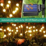 VIGNUTO Solar Lights Outdoor Waterproof, 4 Packs 32LED, Solar Garden Lights, Patio Lights, Garden Decor, Patio Decor, Firefly Lights Solar Outdoor, Unique Gifts for Women, Gifts for Grandma