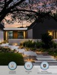 LEONLITE 12-Pack Low Voltage Path Lights, 3W LED Landscape Pathway Lights, Outdoor Landscape Lighting for Driveway, Garden, Aluminum, 12-24V AC/DC, ETL Listed, IP65 Waterproof, 3000K Warm White, Black