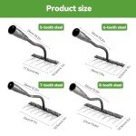 Detachable Gardening Hand Weeder Tool, 2025 Upgraded Weed Puller Tool Manganese Steel Manual Weeder Claw Remover Tool, Effective Uprooting Tool for Yard and Garden (5 Tines)