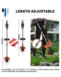 Cordless Lawn Mower with Battery and Charger,21V Lawn Trimmer Grass Edger with Two 2.0Ah Li-Ion Battery Powered & 3 Cutting Blade Types, Compact Power Tool for Lawn Yard Work…, Black