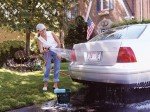Dramm Revolver Heavy Duty 9 Pattern Quick Click Adjustable Garden Hose Spray Nozzle with Trigger Style Handle, for your Car, Boat, Deck, Sidewalk, Flowers and Young Trees, Green
