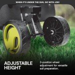 Sun Joe Electric Garden Tiller Cultivator, Steel Tines, 12 Amp, 16 Inch, Black