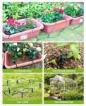 HIRALIY 50ft Drip Irrigation Kit Plant Watering System 8x5mm Blank Distribution Tubing DIY Automatic Irrigation Equipment Set for Garden Greenhouse Flower Bed Patio Lawn