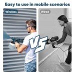 Paint Sprayer Tool High Power Electric Spray Paint Gun Easy to Clean for Furniture Cabinets Fence Walls Door Garden Chairs Dark Blue