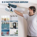 Paint Sprayer Tool High Power Electric Spray Paint Gun Easy to Clean for Furniture Cabinets Fence Walls Door Garden Chairs Dark Blue