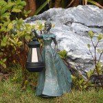 CJSUNYT Fairy Garden Statue Solar Garden Decor Resin Fairy Statue with Lights for Yard Lawn Decorations Outdoor Patio 5 * 9.5 * 11.5 Inch Fairy Garden Decor Gardening Gifts for Women