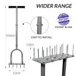 Walensee Lawn Aerator Spike Metal Manual Dethatching Soil Aerating Lawn with 15 Iron Spikes, Pre-Assembled Grass Aerator Tools for Yard, Lawn Aeration, Garden Tool, Revives Lawn Health, Patented