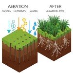 Walensee Lawn Aerator Spike Metal Manual Dethatching Soil Aerating Lawn with 15 Iron Spikes, Pre-Assembled Grass Aerator Tools for Yard, Lawn Aeration, Garden Tool, Revives Lawn Health, Patented