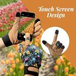 Tavaleu Gardening Gloves for Women, Thorn Proof Puncture Resistant Leather Garden Gloves, Touch Screen Working Gloves