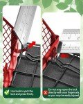 Papettly Bird Feeders for Outdoors Hanging - Metal Bird Feeder with Double Suet Cage- Ideal Birdfeeders Outside Hanging, Weatherproof & Large Capacity for Finch, Cardinal & Chickadee