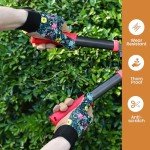 Tavaleu Gardening Gloves for Women, Thorn Proof Puncture Resistant Leather Garden Gloves, Touch Screen Working Gloves
