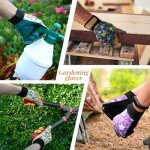 Tavaleu Gardening Gloves for Women, Thorn Proof Puncture Resistant Leather Garden Gloves, Touch Screen Working Gloves