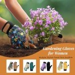 Tavaleu Gardening Gloves for Women, Thorn Proof Puncture Resistant Leather Garden Gloves, Touch Screen Working Gloves