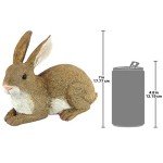 Design Toscano Bashful The Bunny Lying Down Rabbit Outdoor Garden Statue, 5 Inches Wide, 10 Inches Deep, 7 Inches High, Full Color Finish