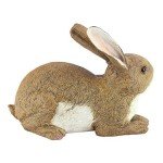 Design Toscano Bashful The Bunny Lying Down Rabbit Outdoor Garden Statue, 5 Inches Wide, 10 Inches Deep, 7 Inches High, Full Color Finish