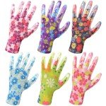 Nimalpal 6 Pairs Gardening Gloves for Women - Breathable Rubber Coated Garden Gloves, Multi-purposes Gardening Gloves with Super Grip, Thorn Proof and Cut Resistant Outdoor (6 Colors)
