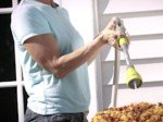 Watering Wand - The Relaxed Gardener 15" Garden Hose Nozzle Sprayer 8 Adjustable Spray Patterns and Thumb Control Shut Off Valve