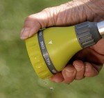 Watering Wand - The Relaxed Gardener 15" Garden Hose Nozzle Sprayer 8 Adjustable Spray Patterns and Thumb Control Shut Off Valve