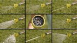 Watering Wand - The Relaxed Gardener 15" Garden Hose Nozzle Sprayer 8 Adjustable Spray Patterns and Thumb Control Shut Off Valve