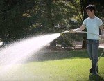 Watering Wand - The Relaxed Gardener 15" Garden Hose Nozzle Sprayer 8 Adjustable Spray Patterns and Thumb Control Shut Off Valve